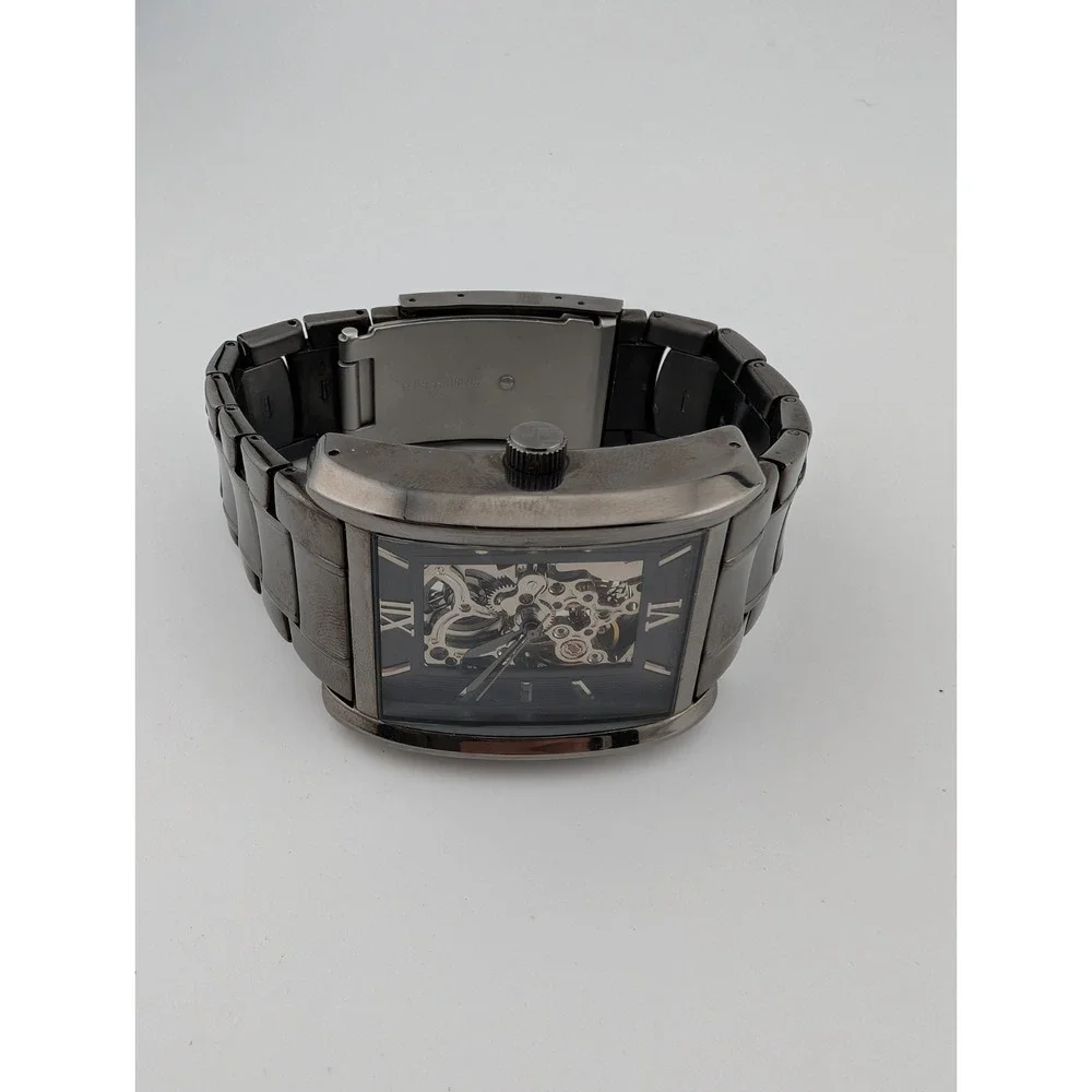 Relic Automatic Watch Men ZR77206 Skeleton Dial Gunmetal 7.25